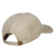 Admiral Embroidered Washed Buckle Cap