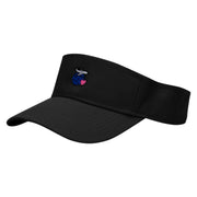 Honeymoon Embroidered Cotton Twill Sun Visor - Black OSFM