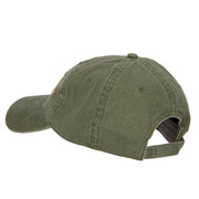 Admiral Embroidered Washed Buckle Cap