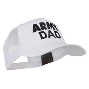 Army Dad Embroidered Cotton Twill Mesh Cap