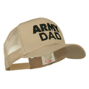 Army Dad Embroidered Cotton Twill Mesh Cap