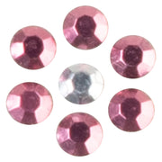 Rhinestud Hotfix Flower Iron On Glue Patch - Light Purple OSFM