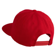 Trainer Red Monster Hunter Patched Wool Blend Prostyle Snapback Cap - Red OSFM