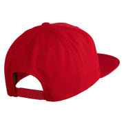 Trainer Red Monster Hunter Patched Wool Blend Prostyle Snapback Cap - Red OSFM