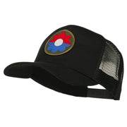 US Army 9th Infantry Division Patched Mesh Back Cap