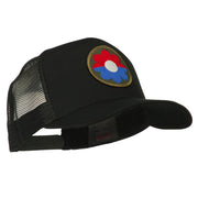 US Army 9th Infantry Division Patched Mesh Back Cap