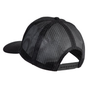U.S. Air Force Blue Patched Solid Cotton Twill Mesh Prostyle Cap - Black OSFM