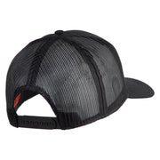 U.S. Air Force Blue Patched Solid Cotton Twill Mesh Prostyle Cap - Black OSFM