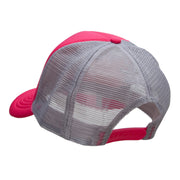 Satin Playful Kitten Patched Summer Foam Mesh Trucker Cap