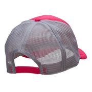 Satin Playful Kitten Patched Summer Foam Mesh Trucker Cap