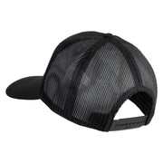 The Best Marine ISA Submarine Blue Patched Solid Cotton Twill Mesh Prostyle Cap - Black OSFM