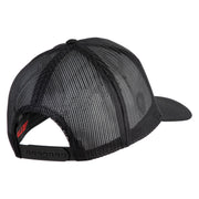 The Best Marine ISA Submarine Blue Patched Solid Cotton Twill Mesh Prostyle Cap - Black OSFM