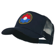 US Army 9th Infantry Division Patched Mesh Back Cap