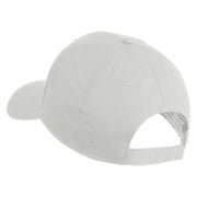 Chicago Flag Patched Solid Cotton Twill Low Profile Strap Cap - White OSFM