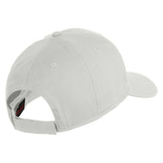 Chicago Flag Patched Solid Cotton Twill Low Profile Strap Cap - White OSFM