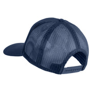 The Best Marine ISA Submarine Blue Patched Solid Cotton Twill Mesh Prostyle Cap - Navy OSFM