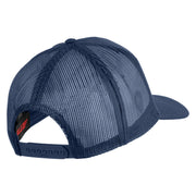 The Best Marine ISA Submarine Blue Patched Solid Cotton Twill Mesh Prostyle Cap - Navy OSFM