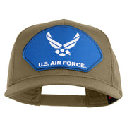 U.S. Air Force Blue Patched Solid Cotton Twill Mesh Prostyle Cap - Khaki OSFM
