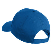 Chicago Flag Patched Solid Cotton Twill Low Profile Strap Cap - Col-Blue OSFM