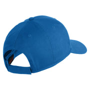 Chicago Flag Patched Solid Cotton Twill Low Profile Strap Cap - Col-Blue OSFM