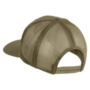 3D Puff Letter A Patched Solid Cotton Twill Mesh Prostyle Cap