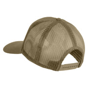 The Best Marine ISA Submarine Blue Patched Solid Cotton Twill Mesh Prostyle Cap - Khaki OSFM