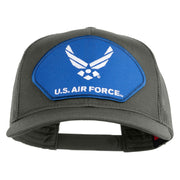 U.S. Air Force Blue Patched Solid Cotton Twill Mesh Prostyle Cap - Grey OSFM