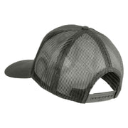 The Best Marine ISA Submarine Blue Patched Solid Cotton Twill Mesh Prostyle Cap - Grey OSFM