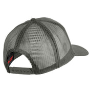 The Best Marine ISA Submarine Blue Patched Solid Cotton Twill Mesh Prostyle Cap - Grey OSFM