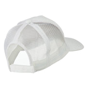 American Flag Patched 5 Panel Mesh Back Cap