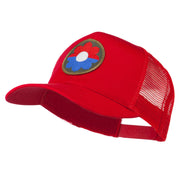 US Army 9th Infantry Division Patched Mesh Back Cap