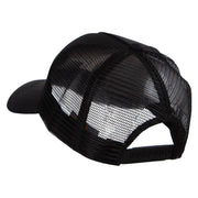 Bold Horse Heat Transfer Solid Cotton Twill 5 panel Mesh Back Cap