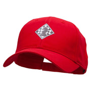 Knight Chess Board Heat Transfer Low Profile Cap - Red OSFM