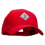 Knight Chess Board Heat Transfer Low Profile Cap - Red OSFM