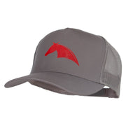 Bold Horse Heat Transfer Solid Cotton Twill 5 panel Mesh Back Cap