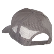 Bold Horse Heat Transfer Solid Cotton Twill 5 panel Mesh Back Cap