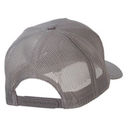 Bold Horse Heat Transfer Solid Cotton Twill 5 panel Mesh Back Cap