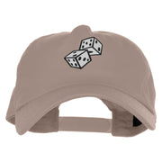 Lucky Dice 5 Panel Cotton Heat Transfer Unstructured Cap