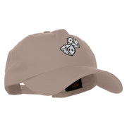 Lucky Dice 5 Panel Cotton Heat Transfer Unstructured Cap