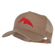 Bold Horse Heat Transfer Solid Cotton Twill 5 panel Mesh Back Cap