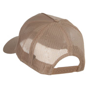 Bold Horse Heat Transfer Solid Cotton Twill 5 panel Mesh Back Cap