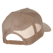 Bold Horse Heat Transfer Solid Cotton Twill 5 panel Mesh Back Cap