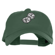 Lucky Dice 5 Panel Cotton Heat Transfer Unstructured Cap