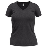 Wonder Vee V-Neck T-Shirt - Charcoal-Heather XS