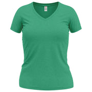 Wonder Vee V-Neck T-Shirt - Kelly-Green-Heather XS