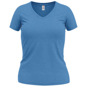 Wonder Vee V-Neck T-Shirt - Lt-Blue-Heather XS