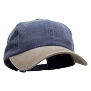 Cotton Twill Premium Pigment Dyed Cap - Navy-Khaki OSFM