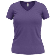 Wonder Vee V-Neck T-Shirt - Purple-Heather XS