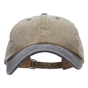 Cotton Twill Premium Pigment Dyed Cap - Khaki-Black OSFM