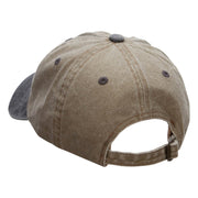 Cotton Twill Premium Pigment Dyed Cap - Khaki-Black OSFM